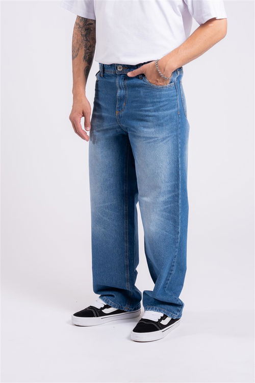  115 B RELAXED FIT AZUL LISO UNISEX