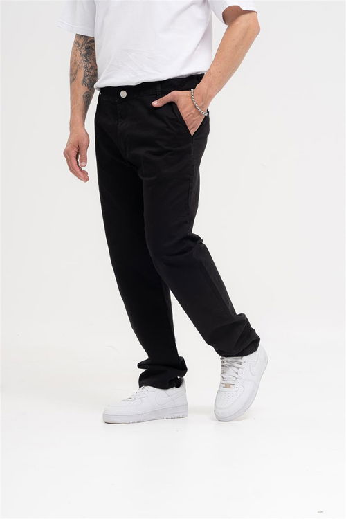 214 - PANTALON CHINO DE GABARDINA NEGRO