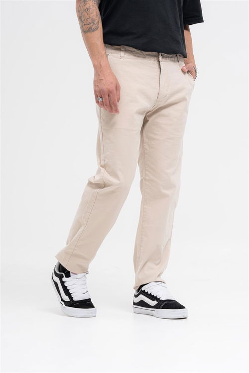 224 - PANTALON CHINO DE GABARDINA BEIGE