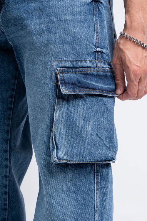 174 A - JOGGER CARGO AZUL  