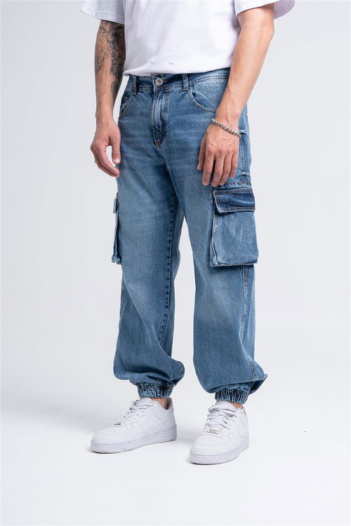 174 A - JOGGER CARGO AZUL  