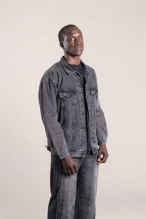 196A - CAMPERA GRIS OSCURO 