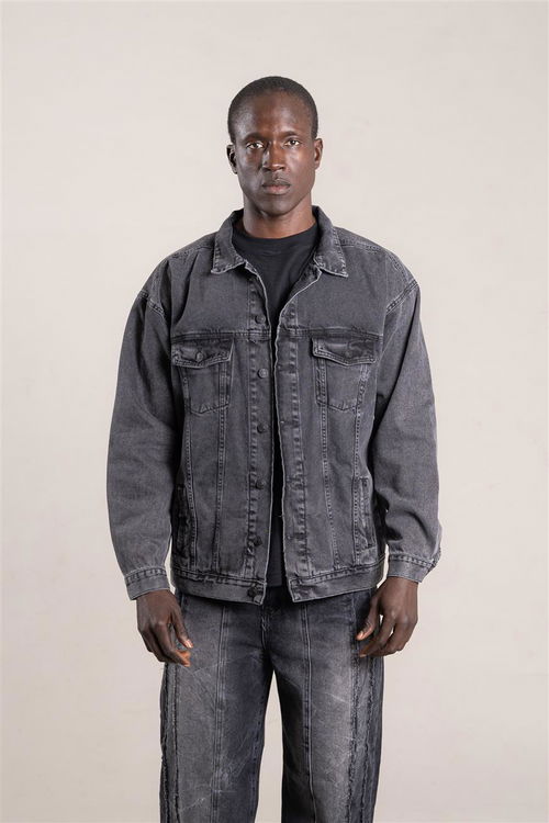 196A - CAMPERA GRIS OSCURO 